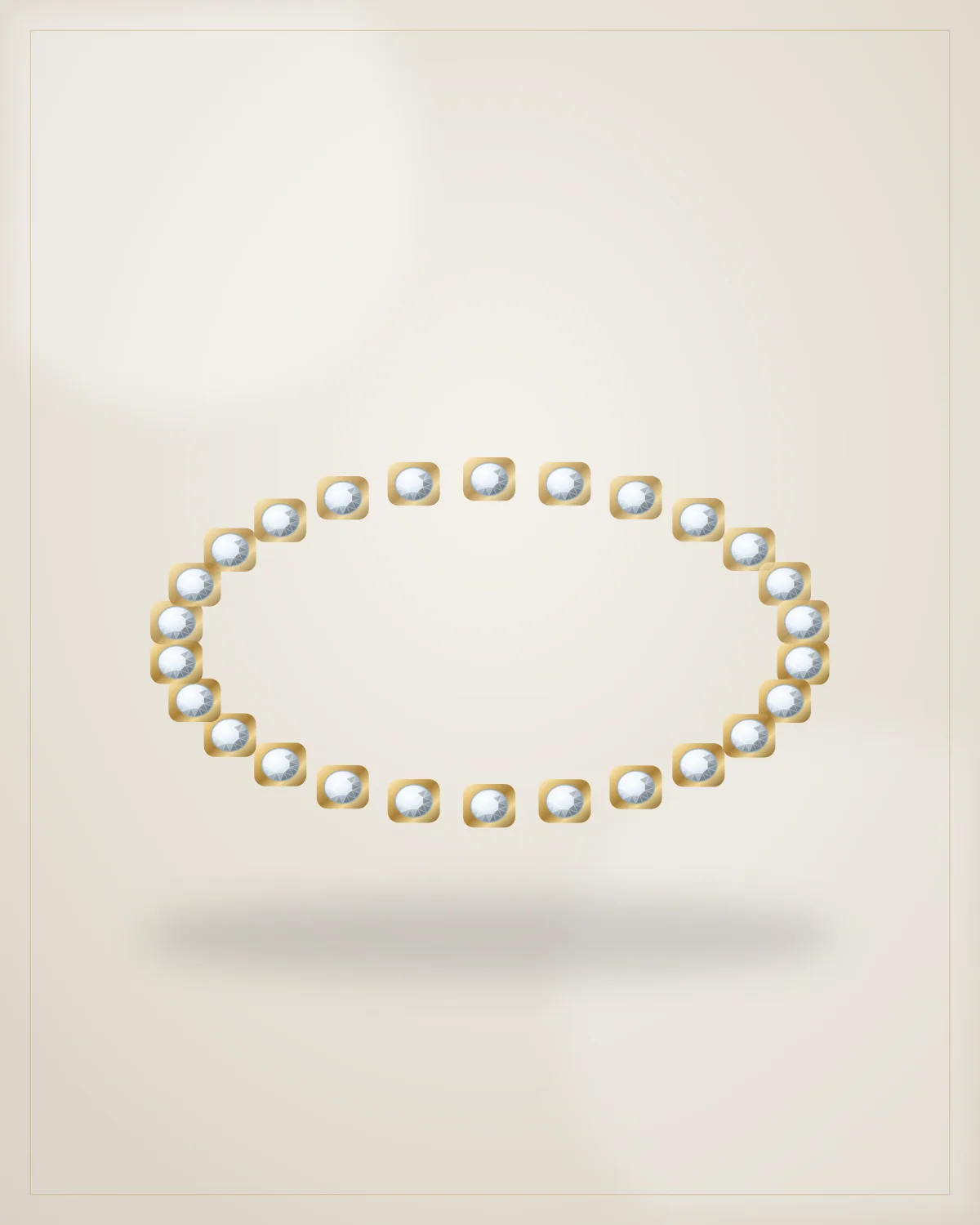 White Stone Tennis Bracelet — illustrative demo image