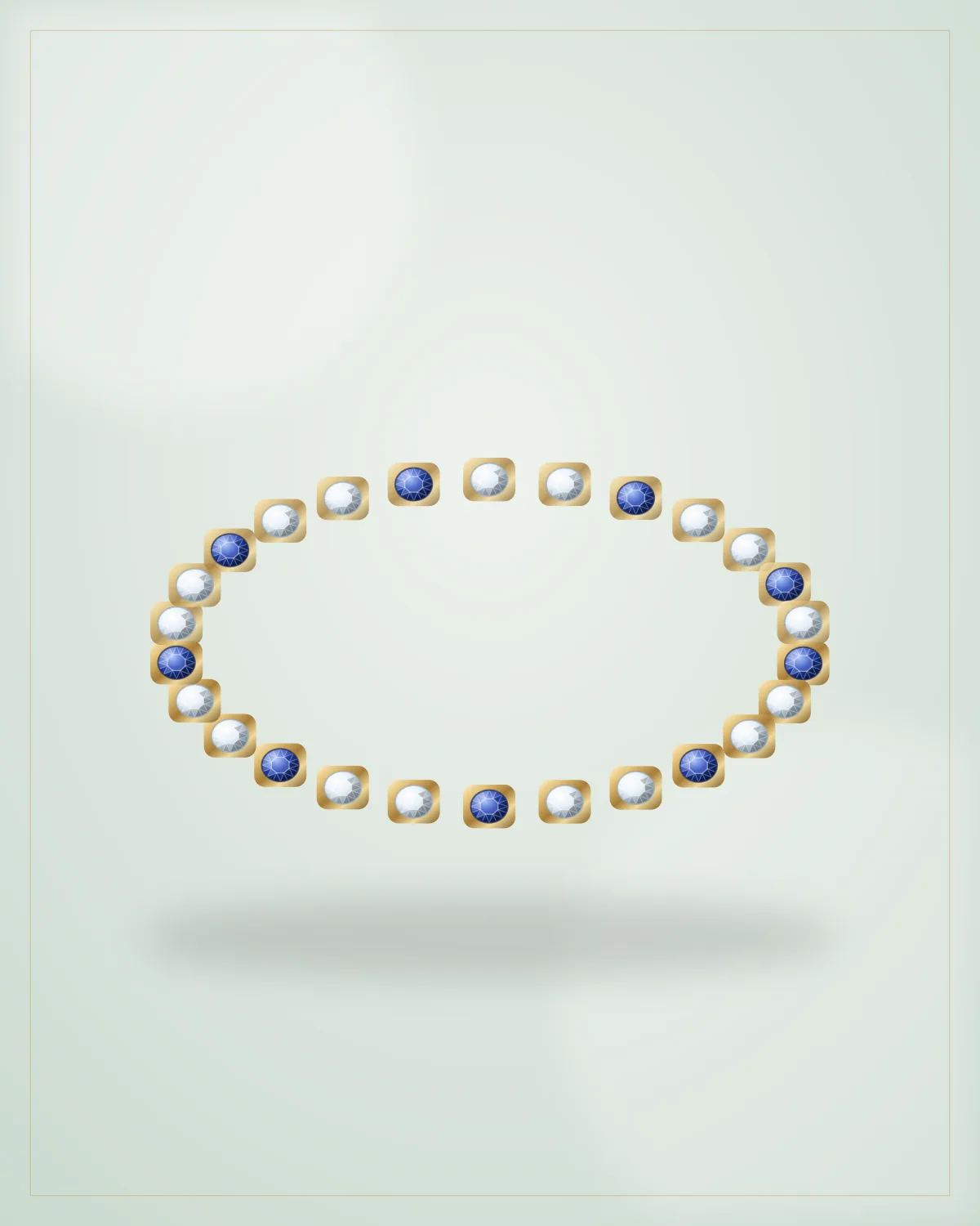 Sapphire Line Bracelet — illustrative demo image