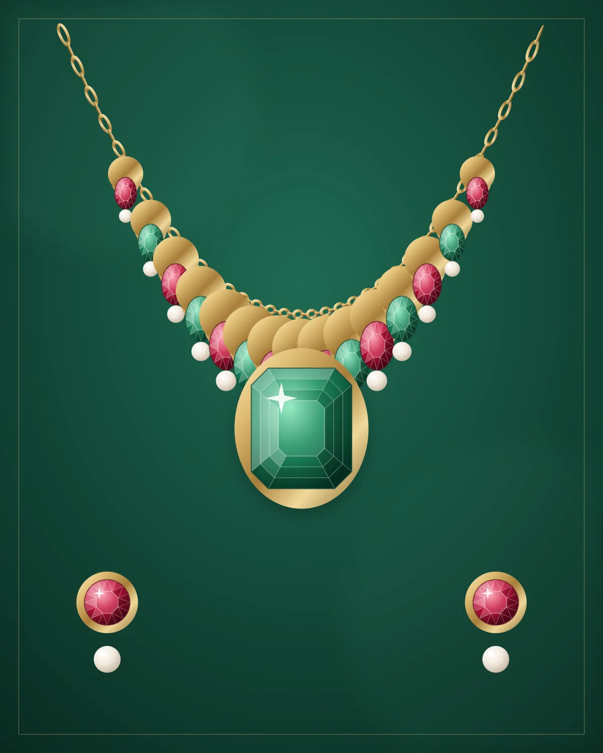 Heritage Bridal Set — illustrative demo image