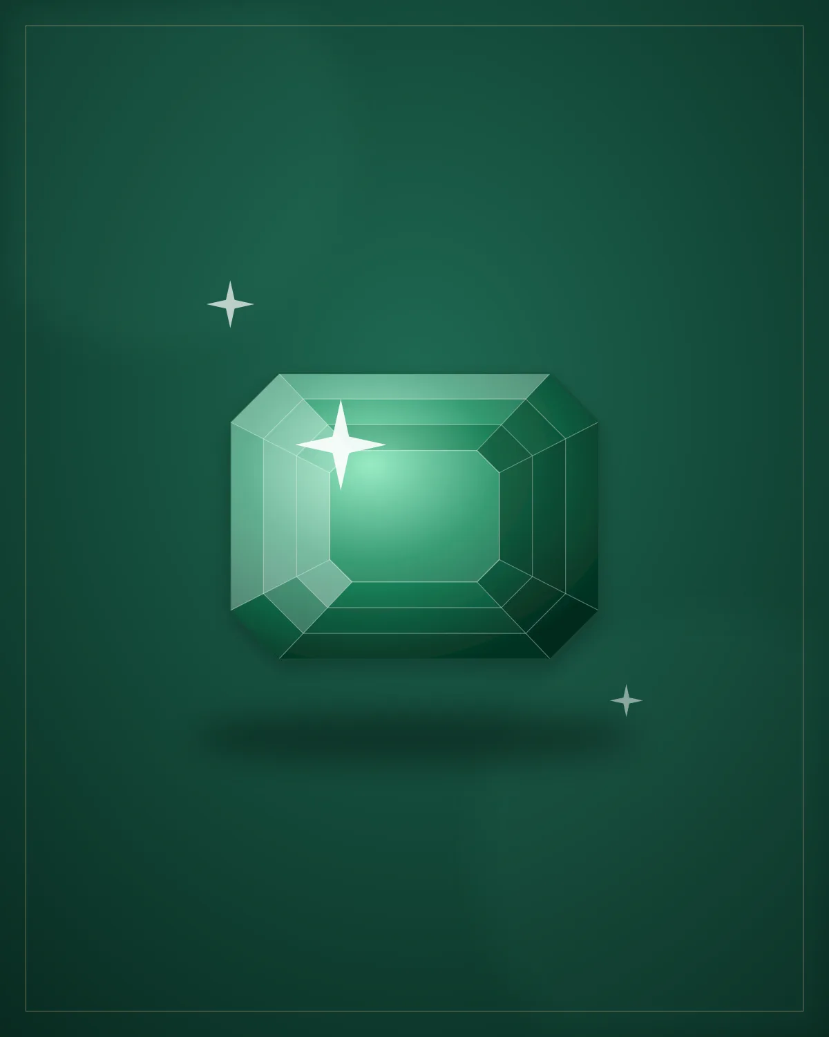 Emerald — Step Cut — illustrative demo image