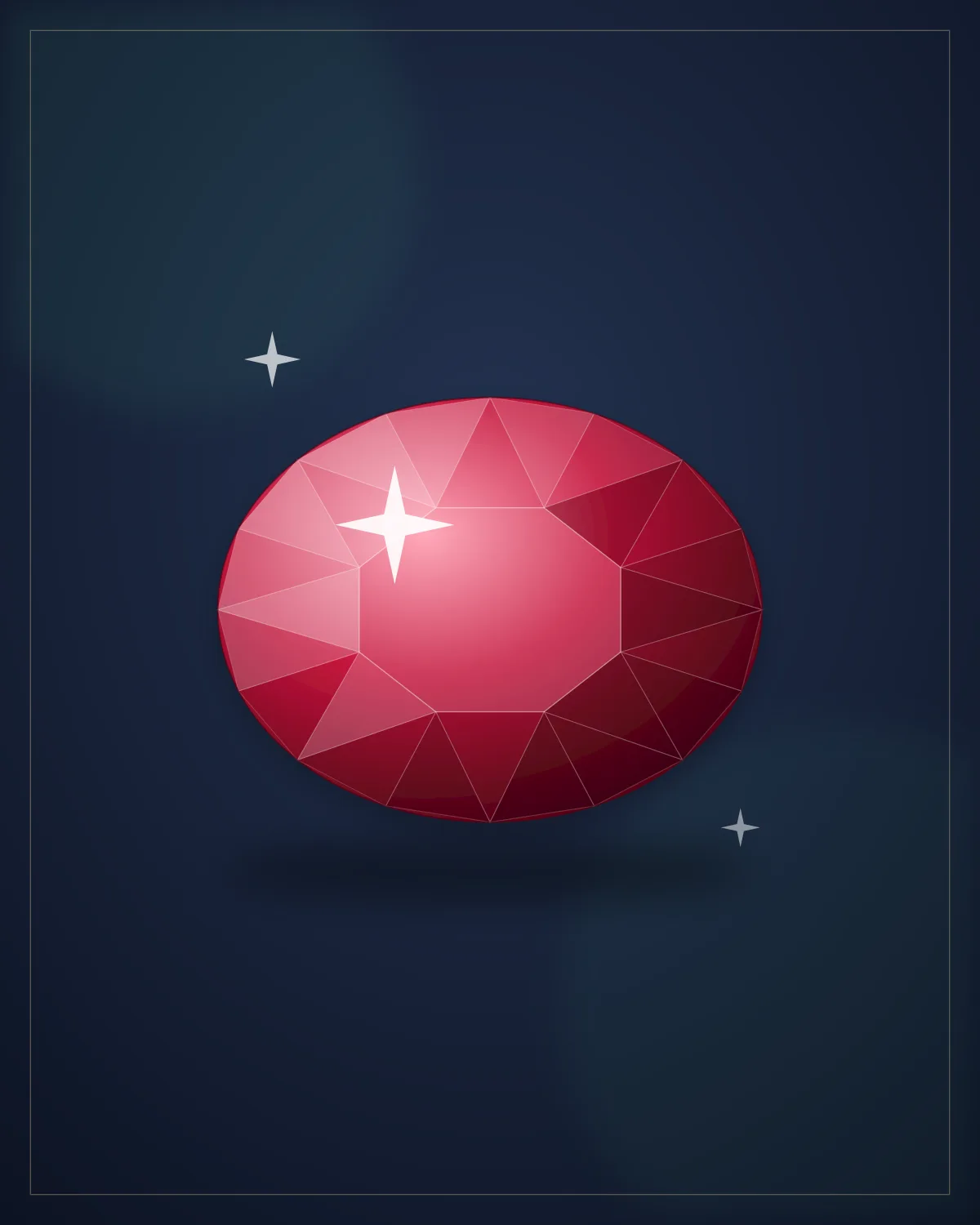 Ruby — Oval — illustrative demo image